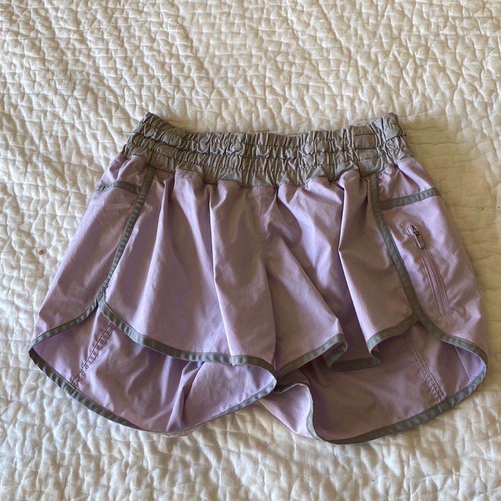 Lululemon 5 inch purple shorts